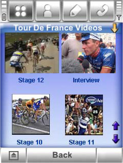 AV Service on a mobile phone